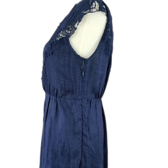 J Crew Mid Length Lace Detail Sleeveless Dress - Picture 6 of 8